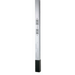 Hubbell HBLPP10AAL SERVICE POLE, 10'2", 2 SL DECO, AL