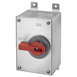 Switches and Motor Controls, Industrial Grade, Disconnect Switches, Unfused Switch, Three Pole, 60A 600V AC, Screw Terminals, Stainless Steel, NEMA 4X Enclosure