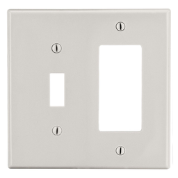 HWDK P126LA WALLPLATE, 2-G, 1) TOG