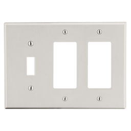 Product image for HPW P1262LA WALLPLATE, 3-G, 1) TOG