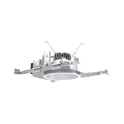 Mayer-DDS-LDN 6IN Round New Construction Housing, Switchable lumens – 1000LM, 1500LM, and 2000LM, Switchable CCT – 3000K, 3500K, 4000K, and 5000K, Multi-Volt, Universal Dimming to 10% 0-10V, Housing-1
