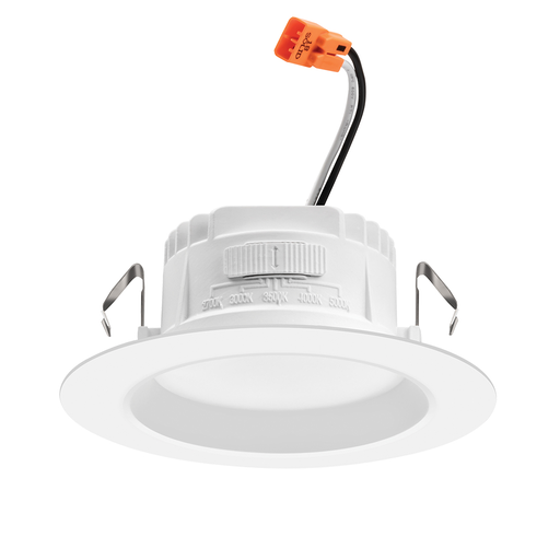 RB4S SWW5 MW M6 - RetroBasics Downlight Trim Kit, Switchable LED White, 4IN Smooth, Switchable CCT – 2700K, 3000K, 3500K, 4000K, and 5000K, Matte White