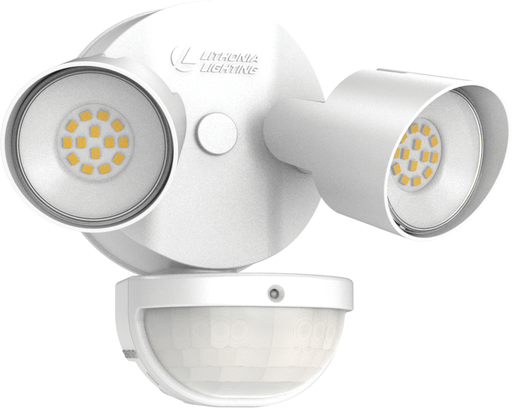 Mayer-DDS-LED Residential Security Floodlights, LED, 2 round heads, 4000K, 120V, Motion activation sensor, White-1
