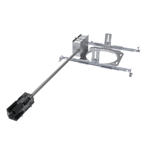 Mayer-DDS-LBR 4IN Round Plaster Frame with J-box and 18IN Conduit and Quick Disconnect-1