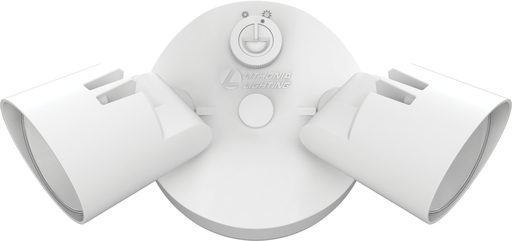 Mayer-DDS-LED Residential Security Floodlights, LED, 2 round heads, Adjustable light output, 4000K, 120V, Photocell, buttontype, White-1
