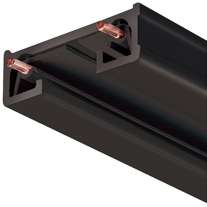 Product image for R Series 8' 1-Circuit Track Section - Black