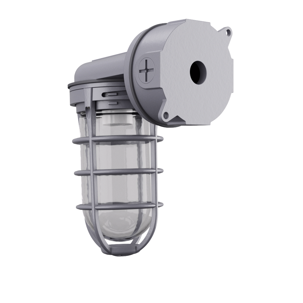 <廃盤品> VITRIINI （clear-light gray） Lithonia Lighting Utility Vapor Lights 1-Light 9-in H Gloss