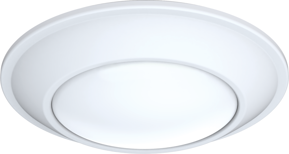 Product image for Juno JSBT-4IN-30K-90CRI-WL-MW-M6 4" Round SlimBasics Tapered LED Surface Mount Disk Light, 3000K, 90+CRI, Matte White