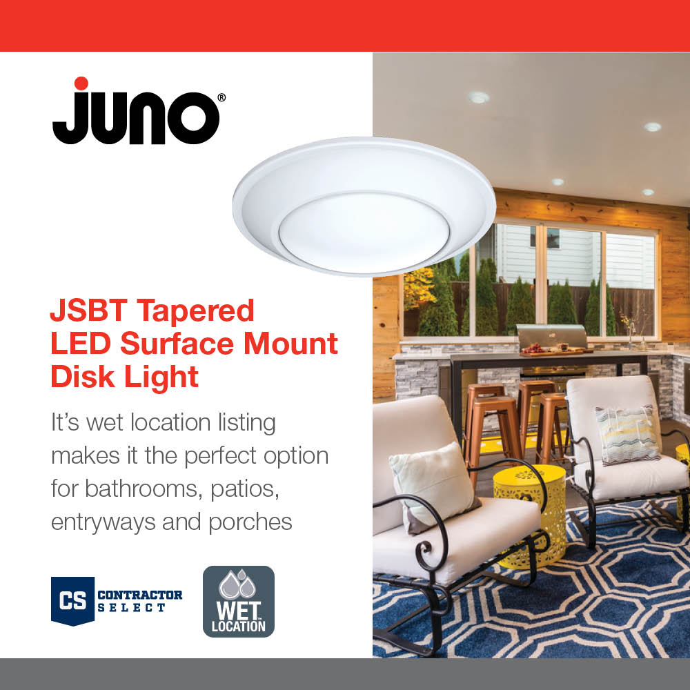 Juno JSBT6IN30K90CRIWLMWM6 6" Round SlimBasics Tapered LED