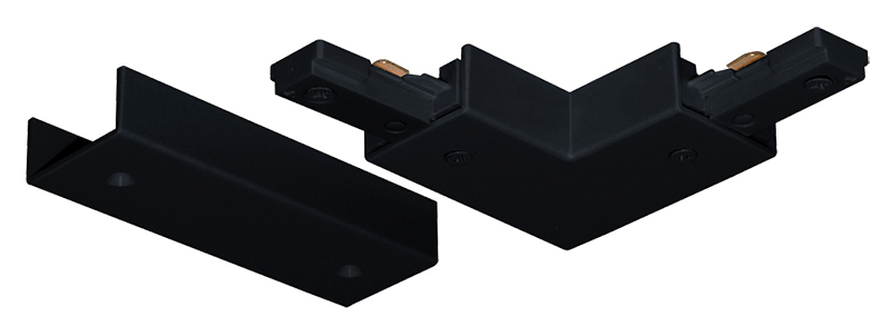 Product image for Juno T24BL Trac-Master® Adjustable Track Connector, 90d or Straight - Black