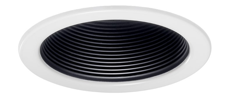Product image for Juno V4034B-WH 4 Inch 50 W R/PAR20 Black Baffle Compatible Trim