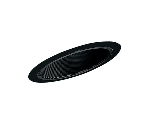 Product image for 6" Super Slope Downlight Baffle Trim - Black w/ Black Baffle