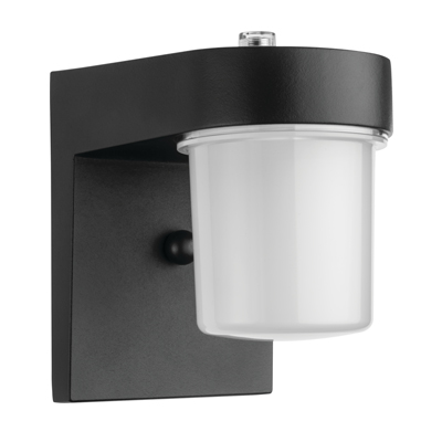Product image for Lithonia Lighting OSC-LED-120-PE-BL-M4 LED Wallpack Entry Light, 4000K, 10W, Black