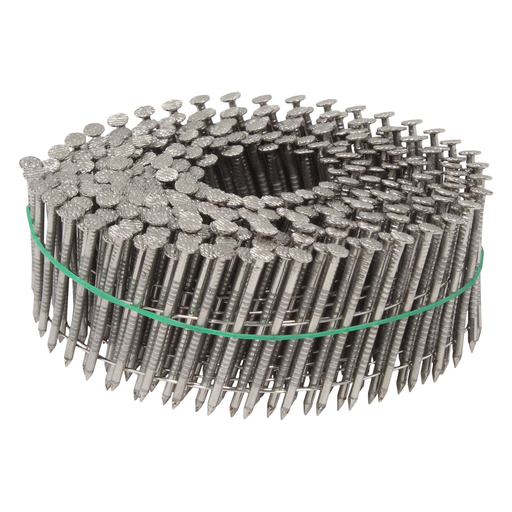 15 Degree Wire Weld Siding and Fencing Coils Nails - 304 Stainless Steel