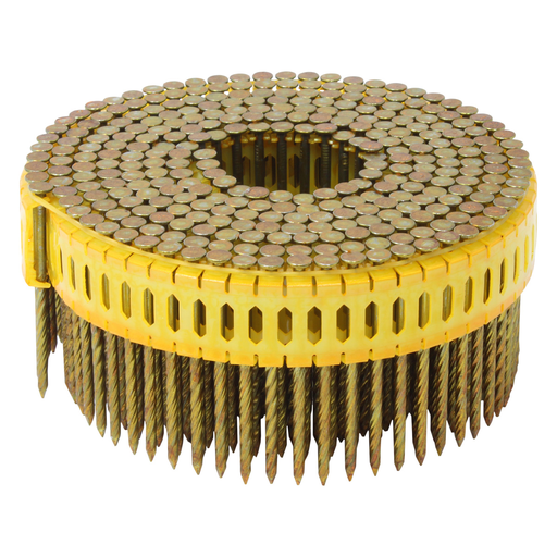 0 Degree Plastic Sheet Coil Nails - Bright