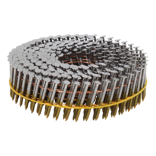 15 Degree Wire Weld Siding and Fencing Coils Nails - Bright