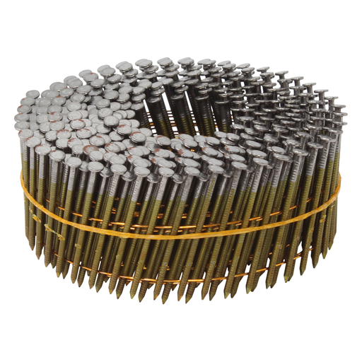 15 Degree Wire Weld Siding and Fencing Coils Nails - Bright
