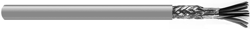 24 AWG, Multi-conductor Electronic Cable, 4 Conductor, Unshielded, Gray