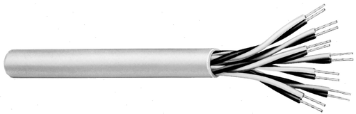 18 AWG, Multi-conductor Electronic Cable, 2 Conductor, Unshielded, Gray