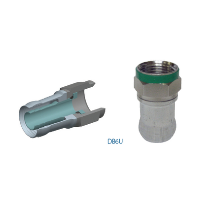 Mayer-DDS-Double Bubble RG-6 "F" Coax Compression Connector Bulk Pack-1