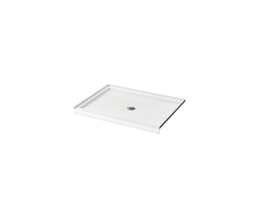 SB4836 48 x 36 AcrylX Alcove Center Drain Shower Base in White