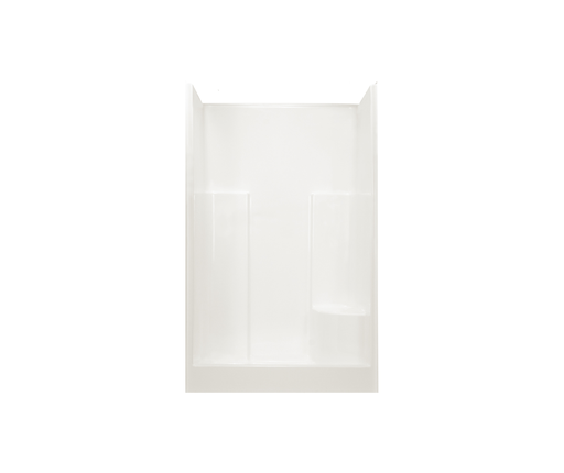 RE5843LX/S or RE5843RX/S 48 x 36 AcrylX One-Piece Alcove Center Drain Shower in White