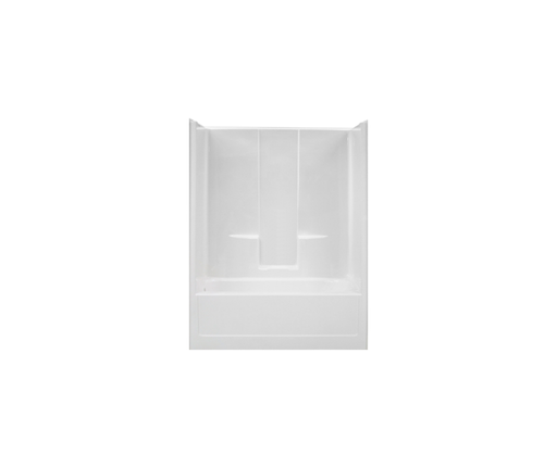 RE6034LX 60 x 36 AcrylX One-Piece Alcove Left-Hand Drain Tub Shower in White