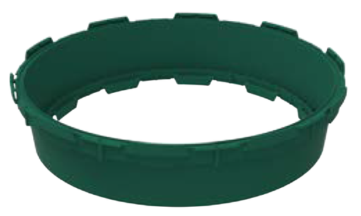 24”X6” GRN PLST EZSNAP RISER RNG