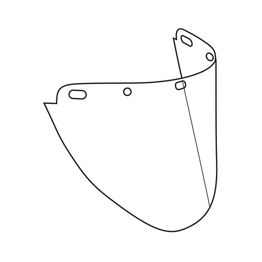 Aspherical Polycarbonate Safety Visor - 0.06" Thickness