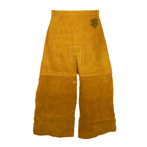 Trust Protection 5071 Premium Golden Brown 24"X36" Leather Split Leg Waist Apron