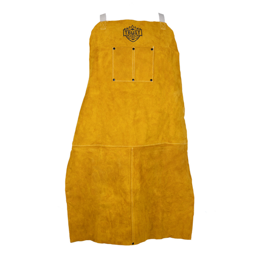 Trust Protection 5051 24 Inch x 36 Inch Gold Leather Bib Apron