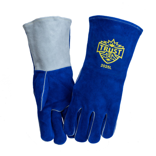 Trust Protection 2025L Premium Side Split Cowhide Cotton Lined Stick Welders | Large