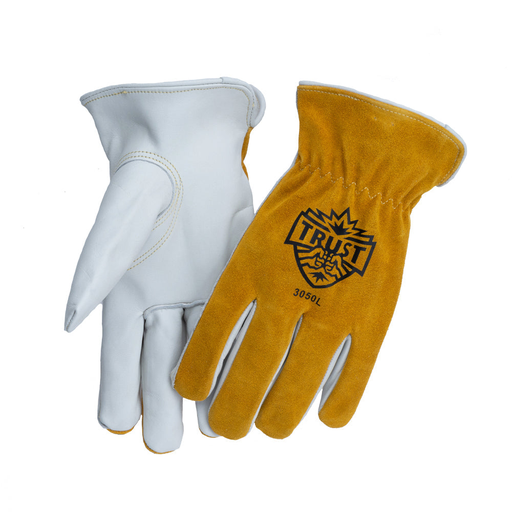 Trust Protection 3050XL XL Cowhide Driving Gloves, Select Grain, Unlined, Keystone Thumb