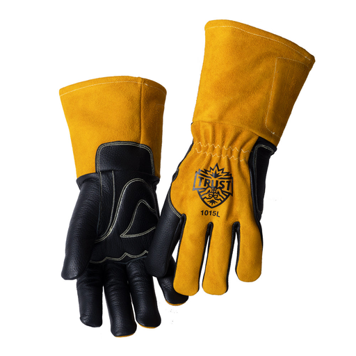 Trust Protection 1015L Padded Goatskin MIG Gloves - S-2X, Reinforced Thumb, Fleece Lined