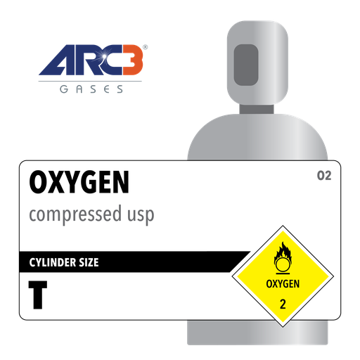 Oxygen USP Medical Gas size T 300