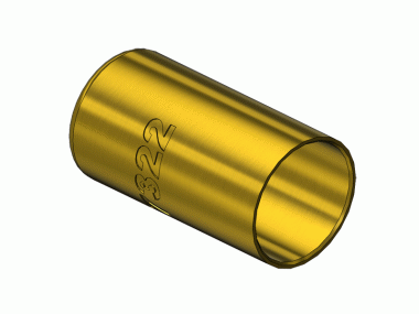 HOSE FERRULE, .500"ID, 1"LNG (WE 7322)