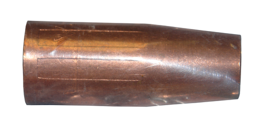 Weldmark WMK21 Copper and Brass Threaded Connection Conical Medium Duty Flush Tip MIG Nozzle 1/2" Bore for MIG Guns up to 180Amps