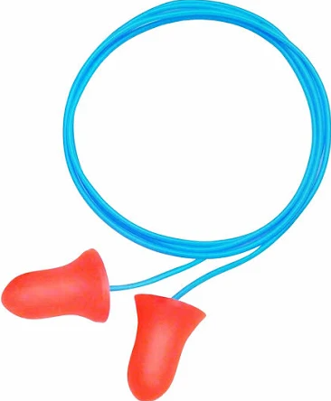 MAXIMUM Disposable Earplugs, Foam, Coral, Corded