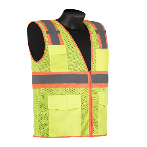 LGS 2 TONE CLASS 2 MESH GREEN SIZE 5XL