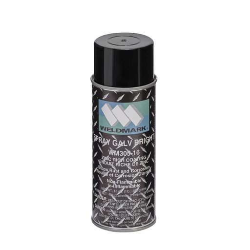 SprayGlav Bright Finish, Aluminized Metallica Zinc Coating, 16 oz aerosol