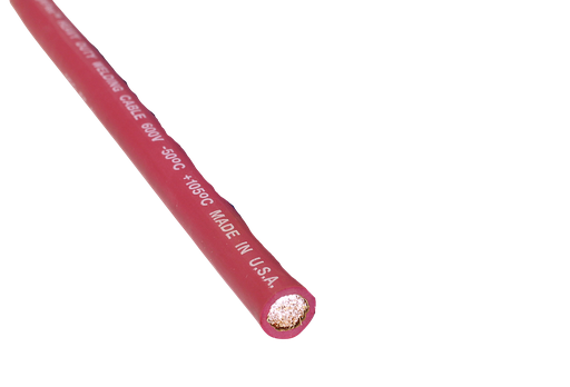 2/0 RED WELD CABLE 640064.01.003