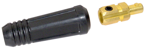Dinse Style Cable Connector, #1 to #1/0 Cable, Male Only