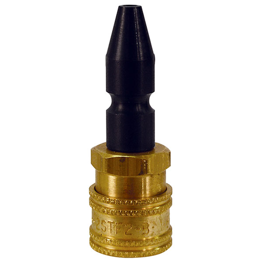 Inlet guide with QD and probe - .550 in (14mm) O.D. x .120 in (3.05mm) I.D. x .1.5 in (38.1mm) lgth