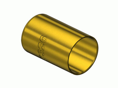 HOSE FERRULE, .593"ID, 1"LNG (WE 7326)