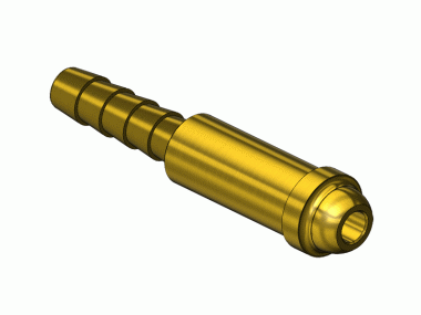 HOSE NIPPLE, NP, B SIZE, 1/4"ID (WE AW-17)