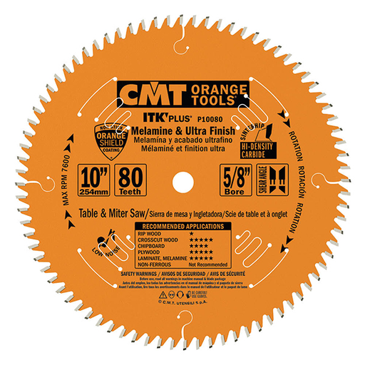 ITK-PLUS MELAMINE & ULTRA FINISH 10"x80x5/8"