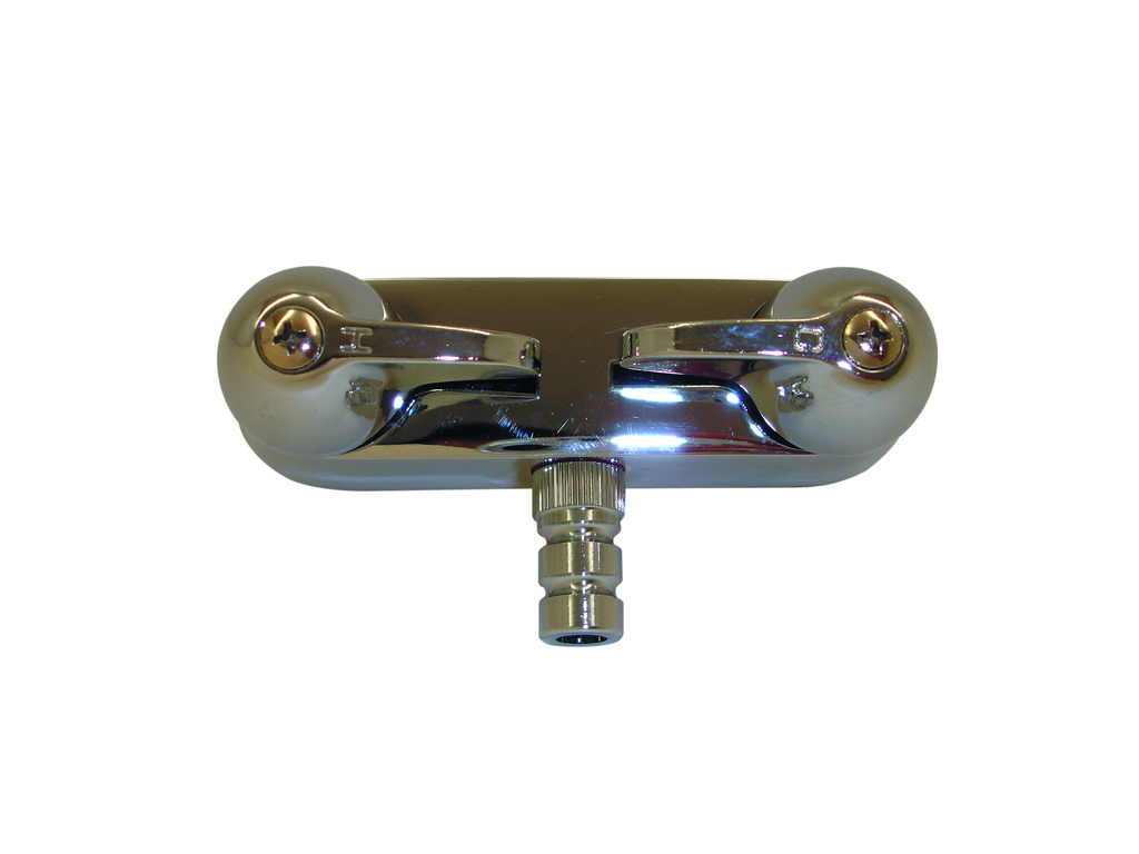 Leg Tub Faucet w/ Size "O" Spout- Chrome Plated