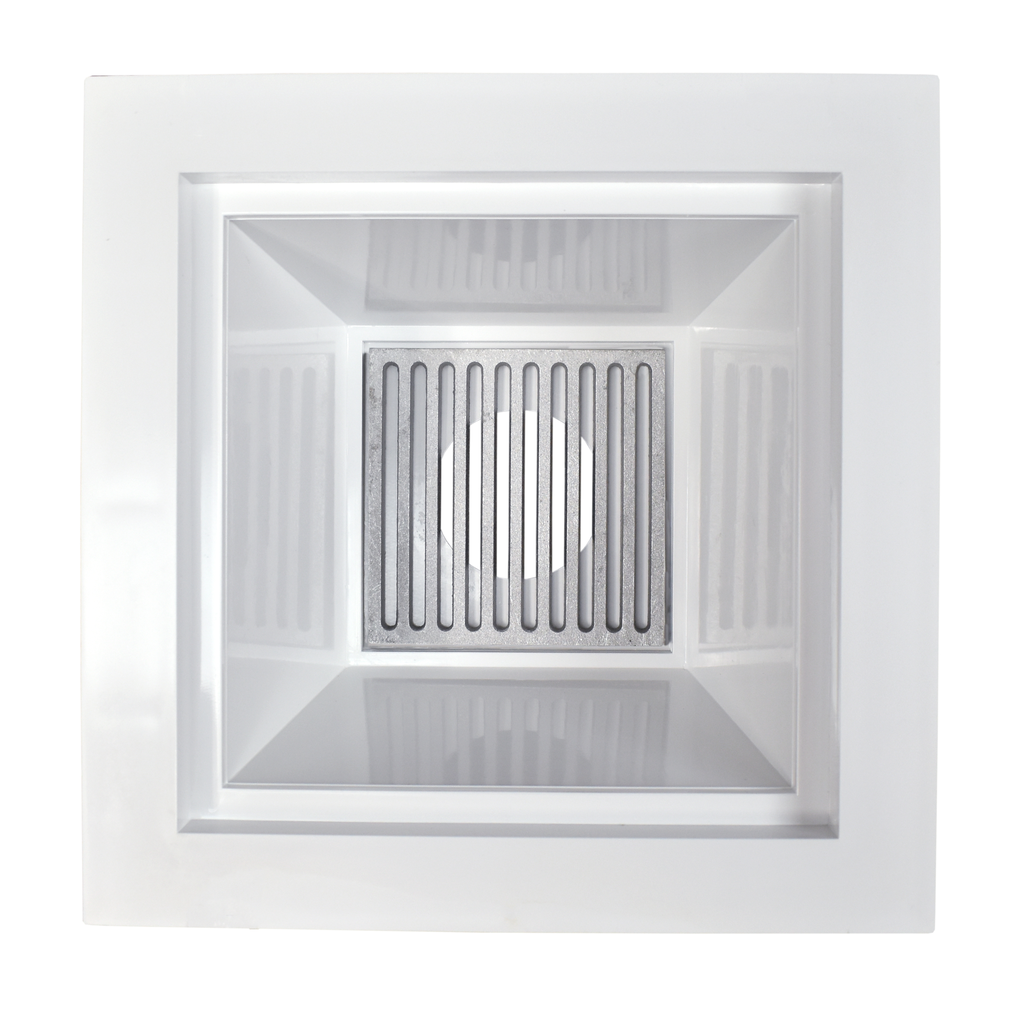 3" Hub PVC Floor Sink w/ 3/4" Grate Flat Strainer