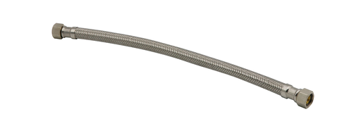 3/8" OD x 3/8" OD x 20" Length S.S. Connector - Lead Free