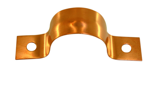 3/8" CTS Solid Copper 2-hole Tube Strap